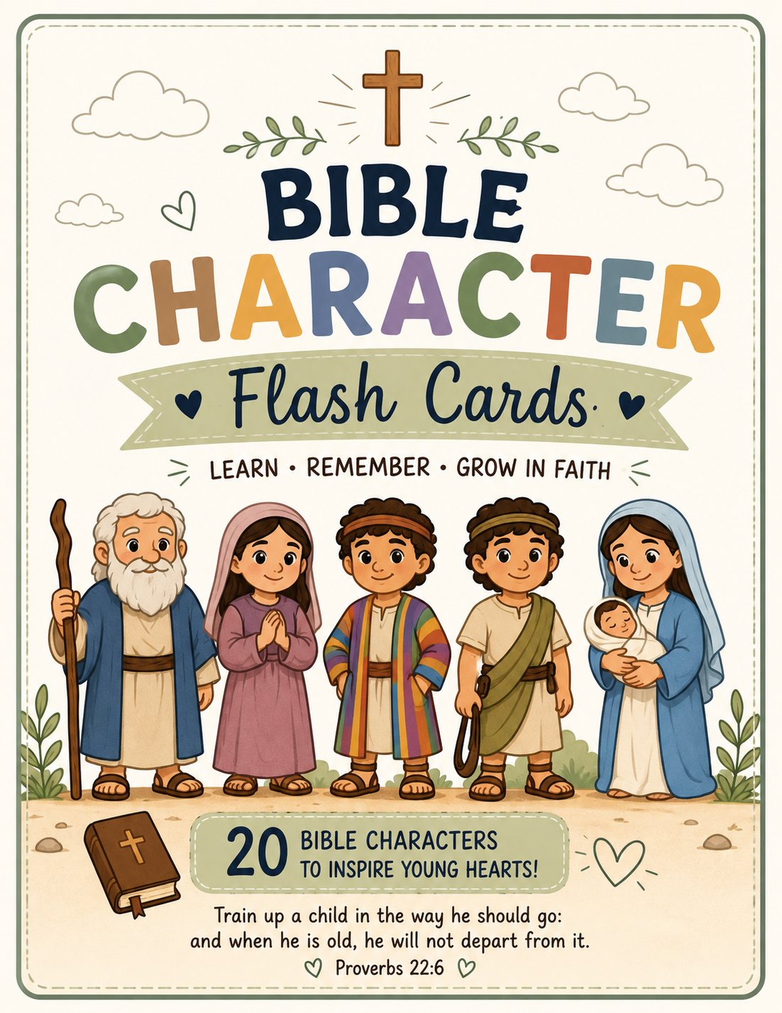 Bible Character Flash Cards cover