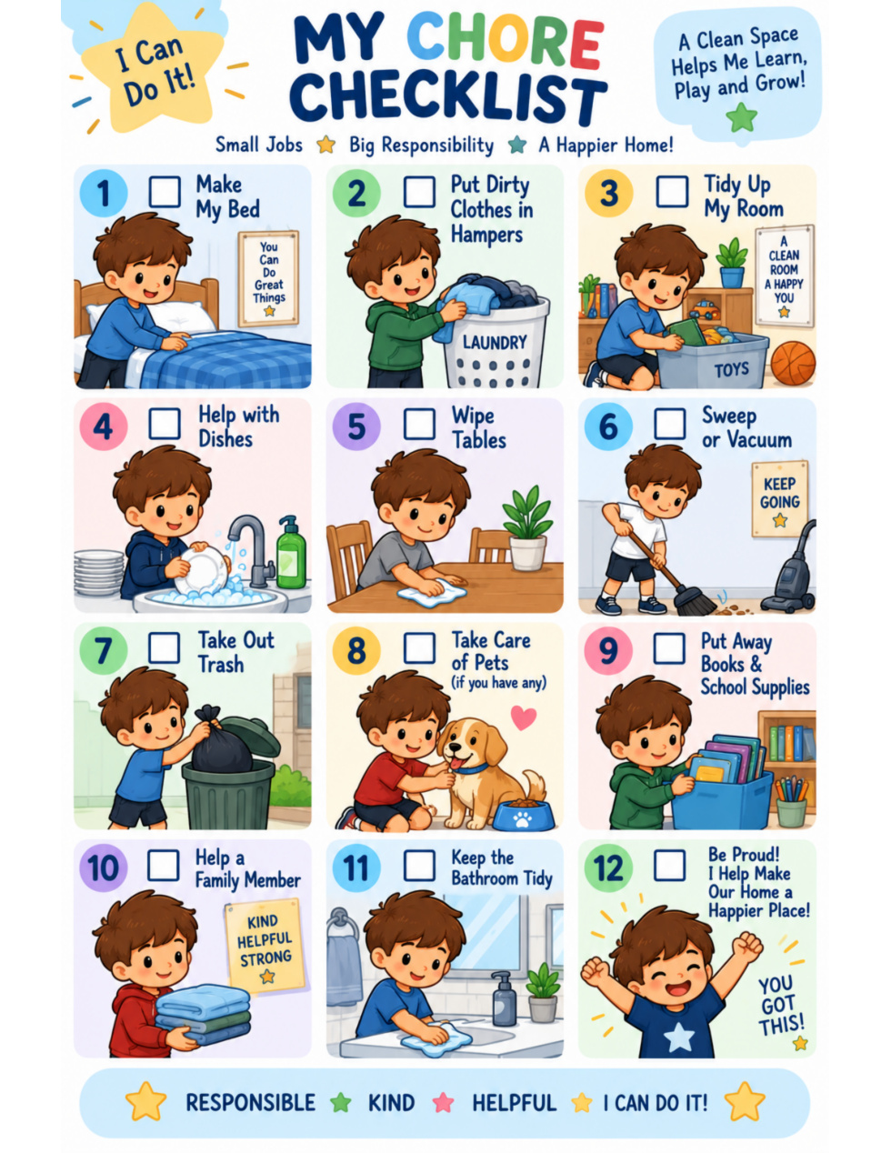 My Routines Kids and Teens Printable Bundle