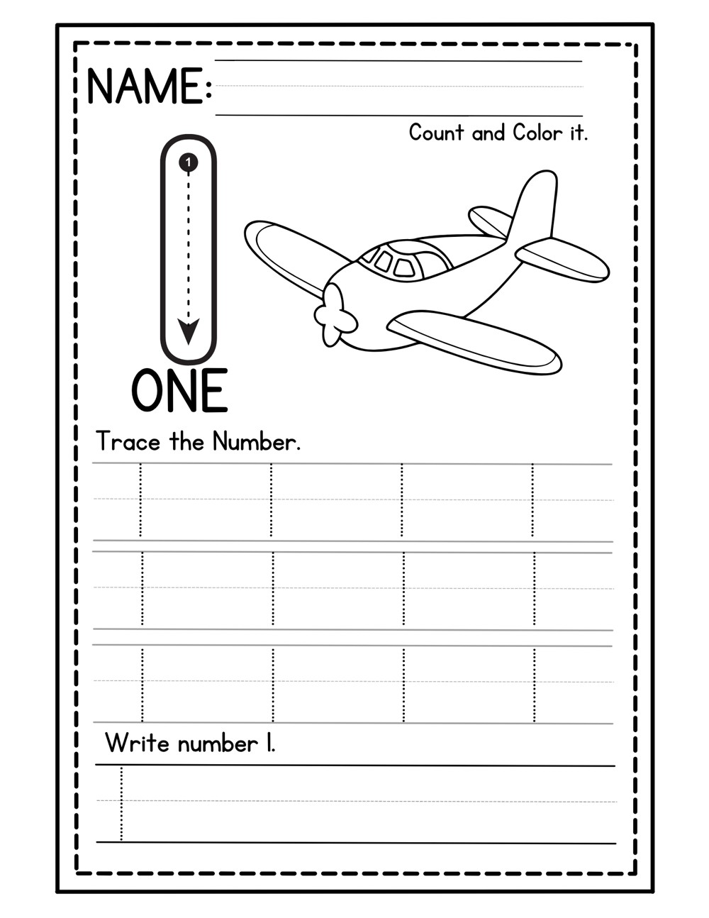 Number Activities Pack cover