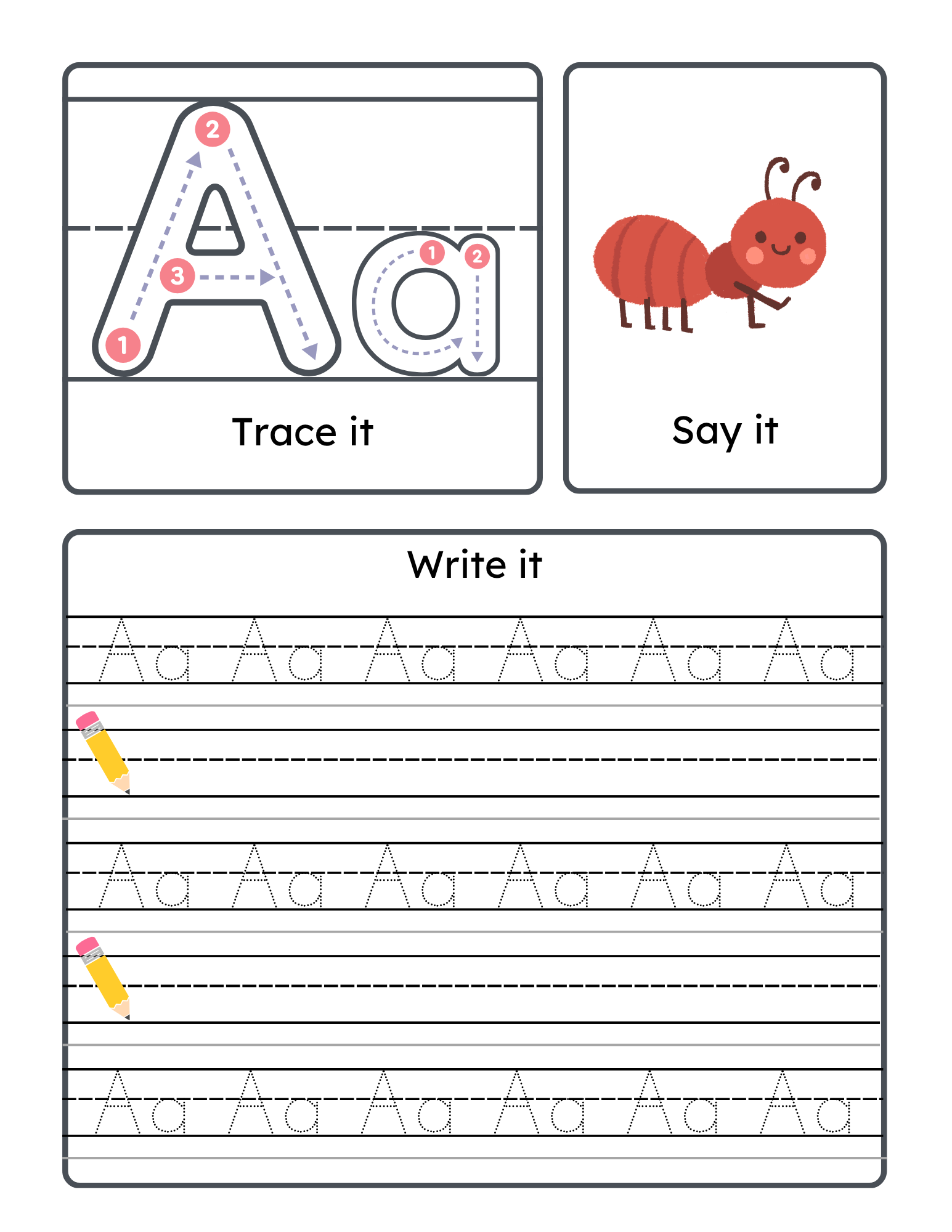 Free Pre-K and Kindergarten Worksheet Pack