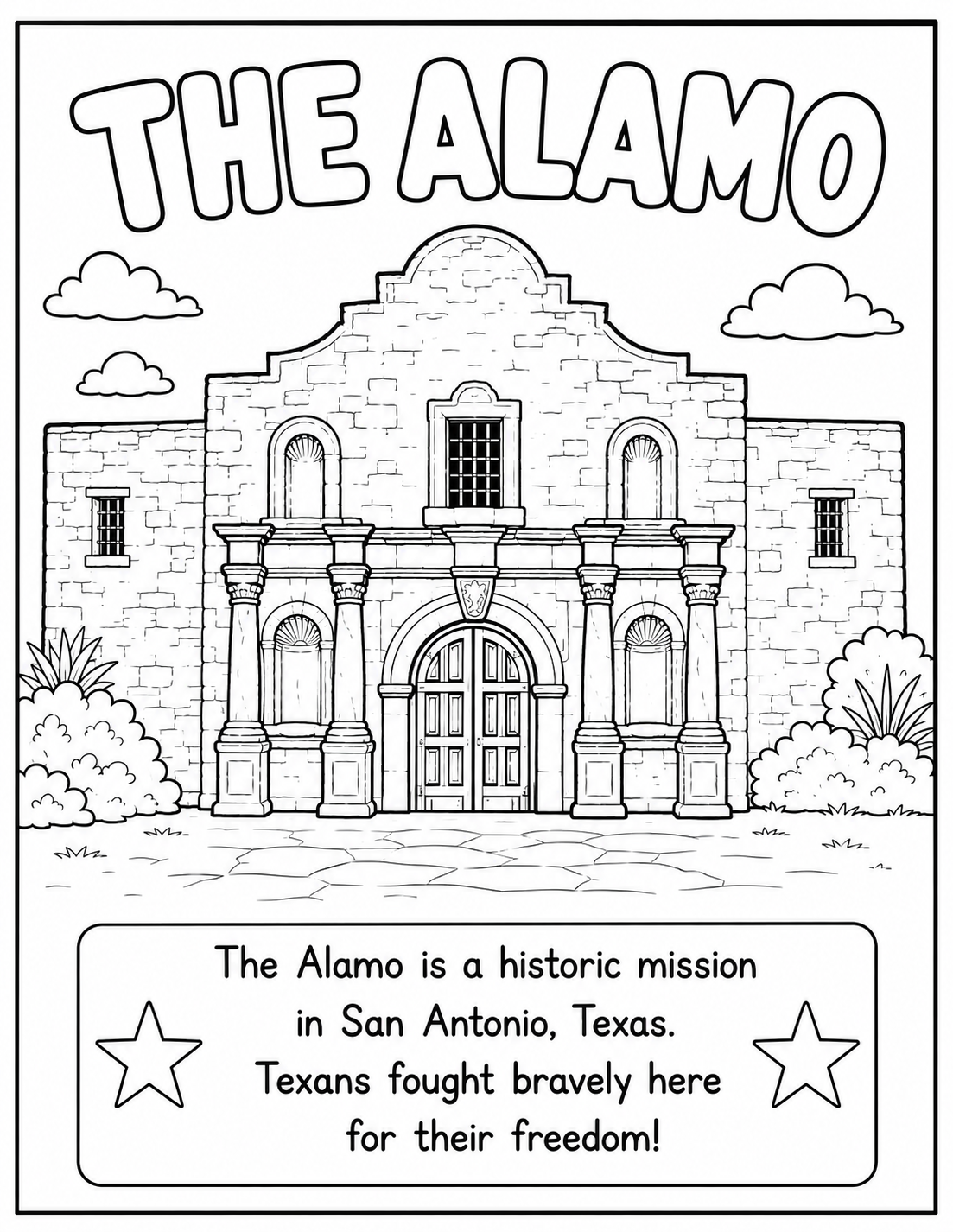 9-Page Texas Coloring Pages cover